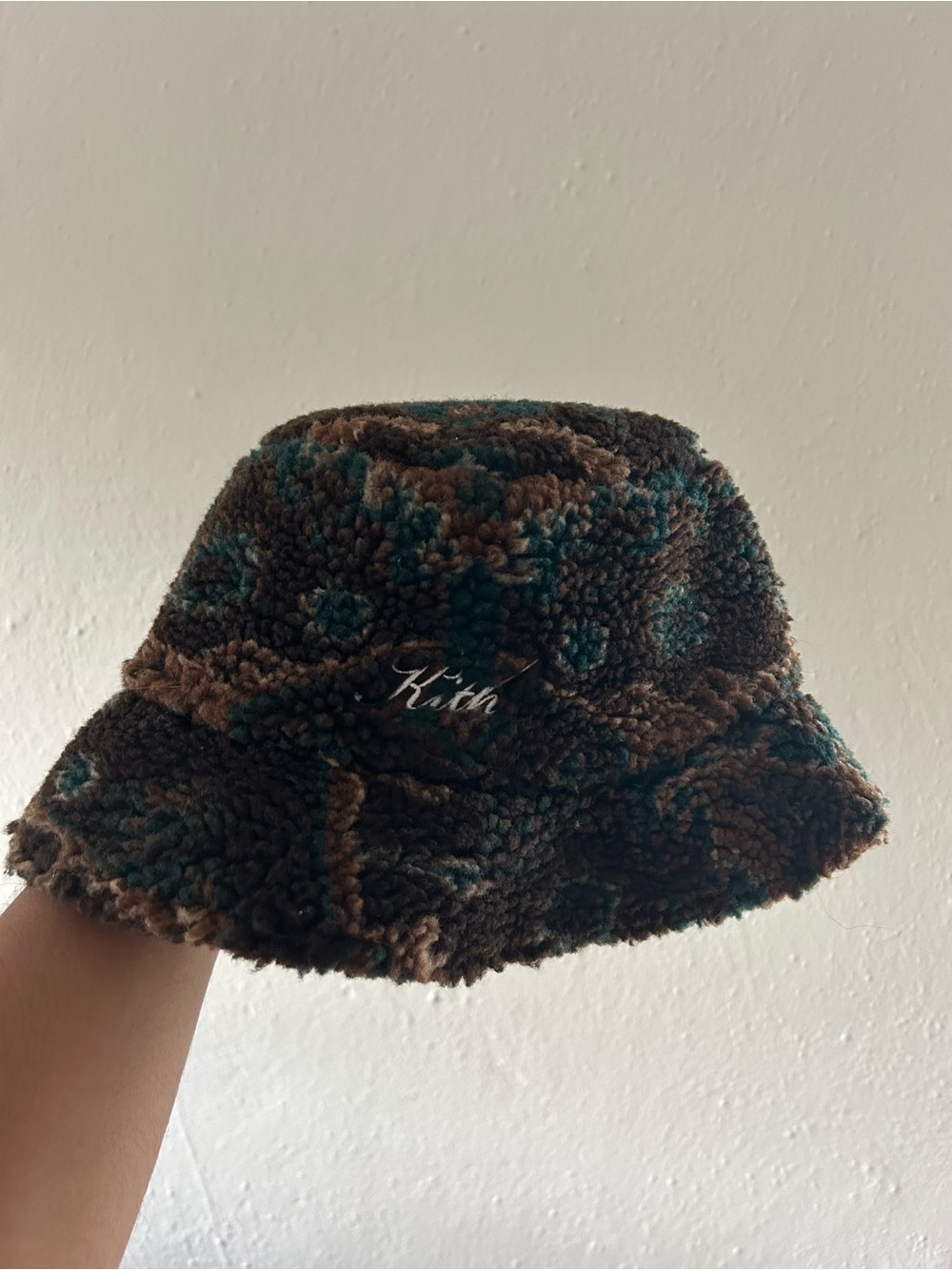 Kith Teal & Brown Sherpa Bucket Hat